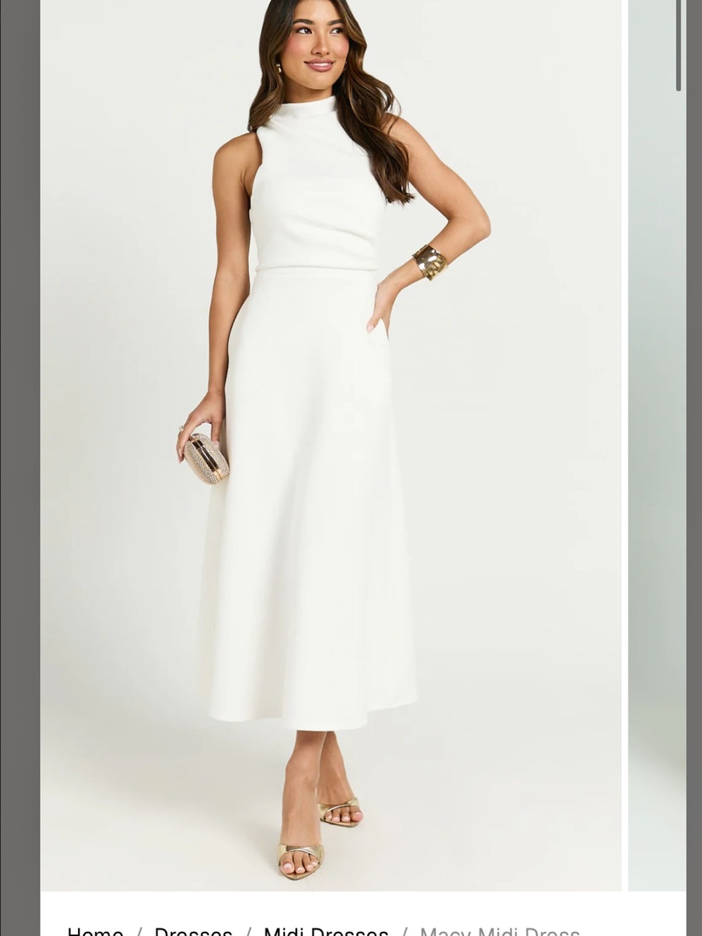 New Showpo Midi Skirt — Women's White A-Line Midi Skirt